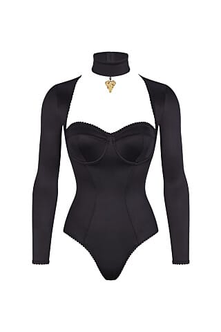 Stretch Satin Bodysuit, SKIMS, £118