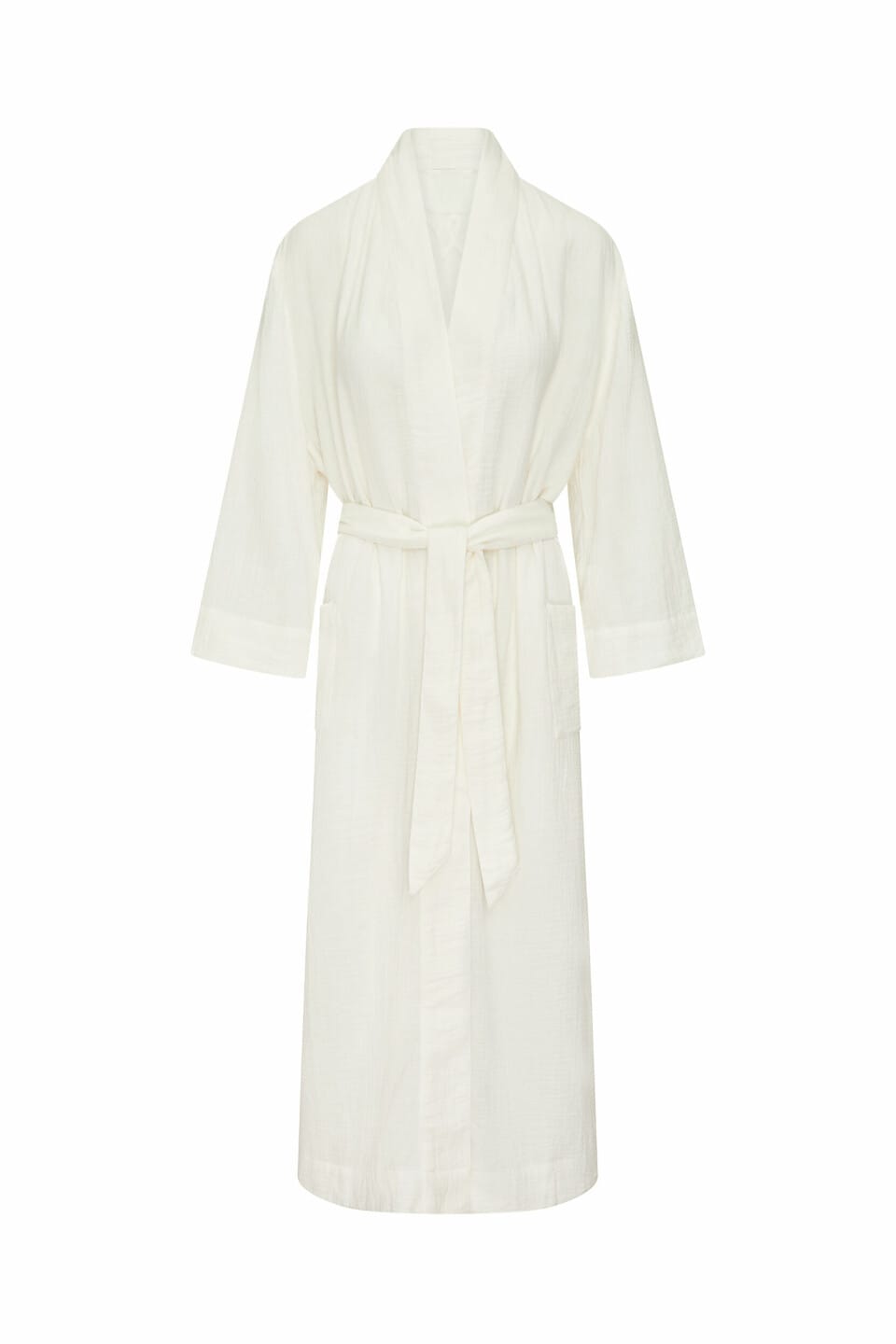 The Classic Belted Robe - Cotton White, Nudea, £70.00