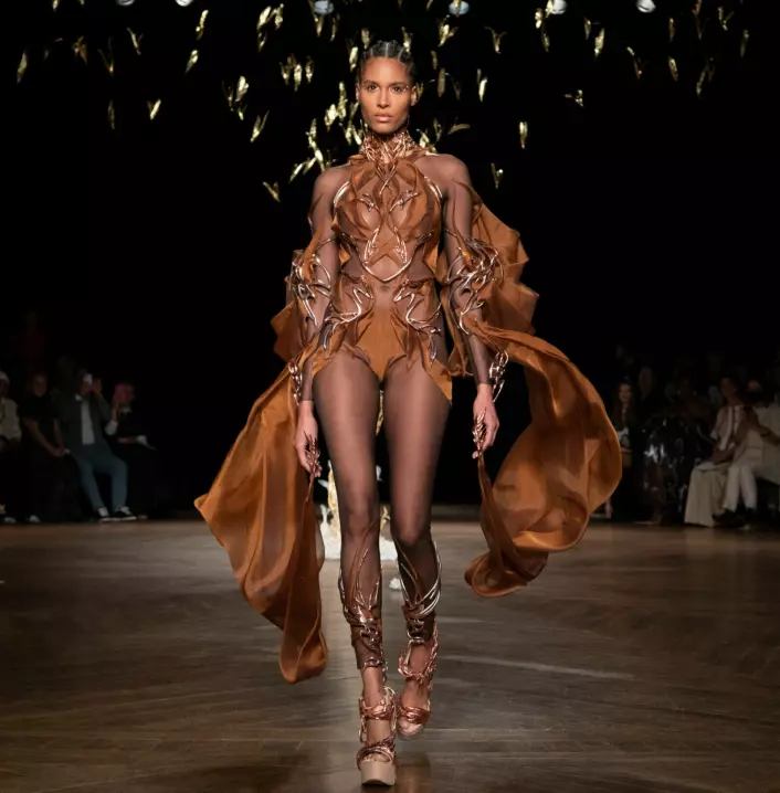 Iris Van Herpen & Magnum Unveil A Vegan Dress Made From Cocoa Beans At Paris Fashion Week