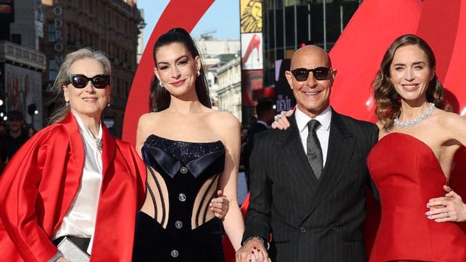 The Devil Wears Prada returns to London for the European premiere. 👠📸